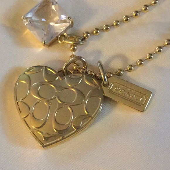 Coach Jewelry - Coach Gold tone Necklace with Locket